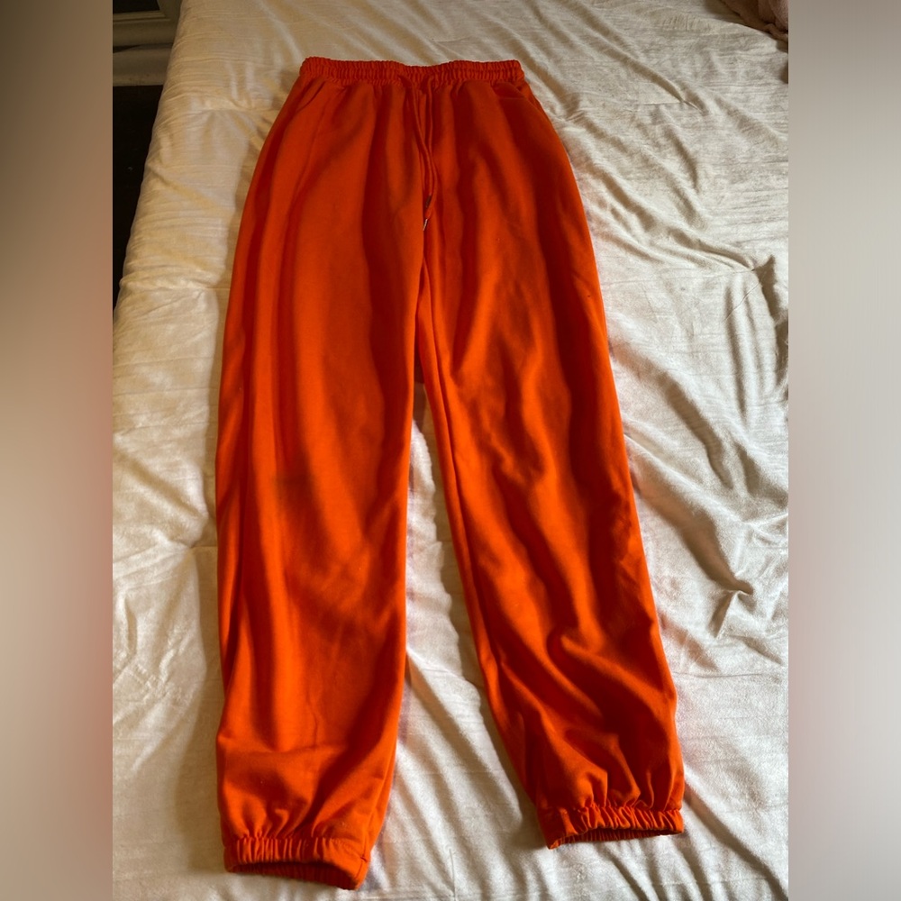 Orange sweatpants